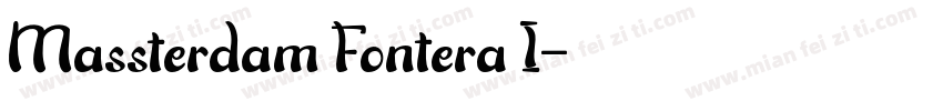 Massterdam Fontera I字体转换
